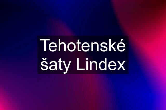 Tehotenské šaty Lindex