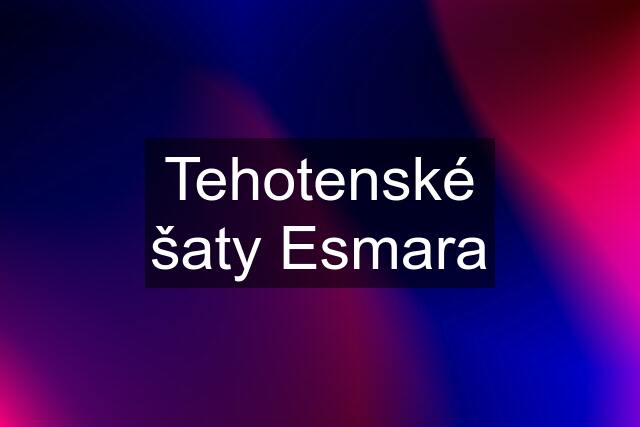 Tehotenské šaty Esmara