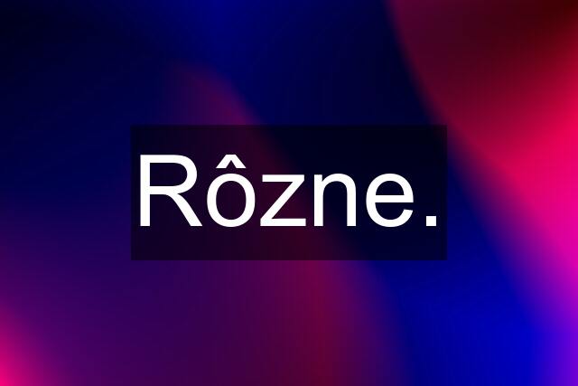 Rôzne.