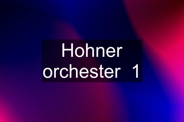 Hohner orchester  1