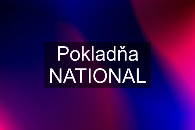 Pokladňa NATIONAL