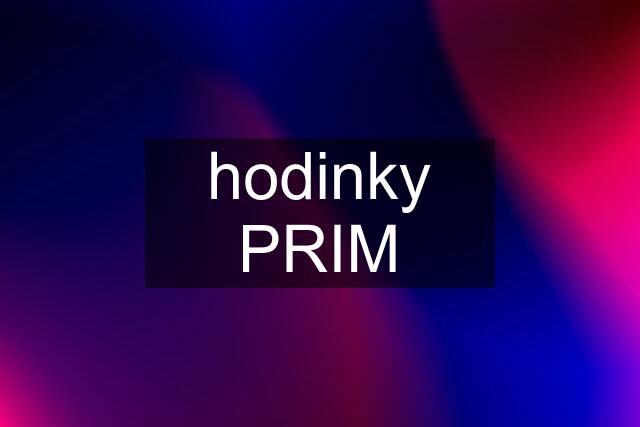 hodinky PRIM