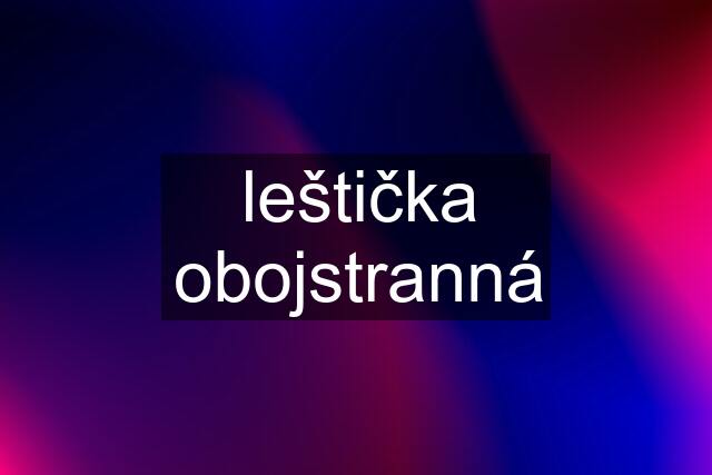 leštička obojstranná