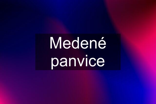 Medené panvice