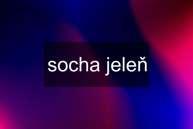 socha jeleň