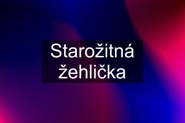 Starožitná žehlička