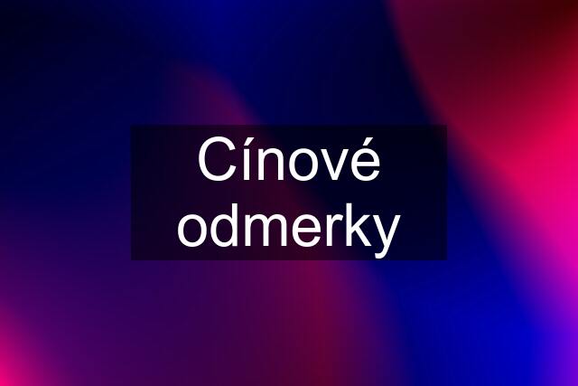 Cínové odmerky