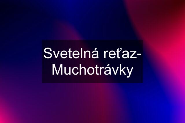 Svetelná reťaz- Muchotrávky