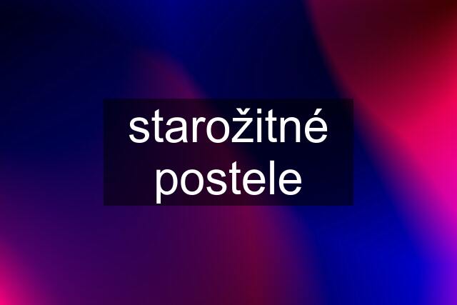 starožitné postele