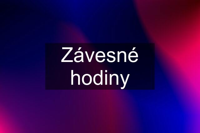 Závesné hodiny