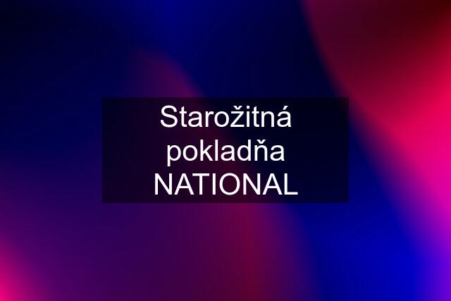 Starožitná pokladňa NATIONAL