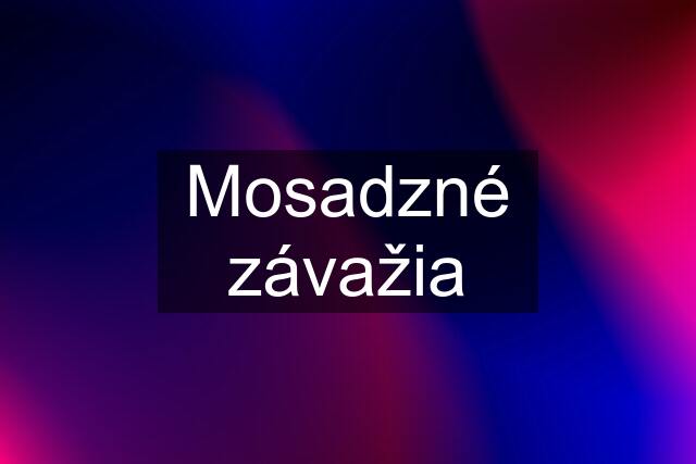 Mosadzné závažia