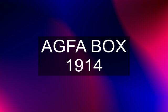 AGFA BOX 1914