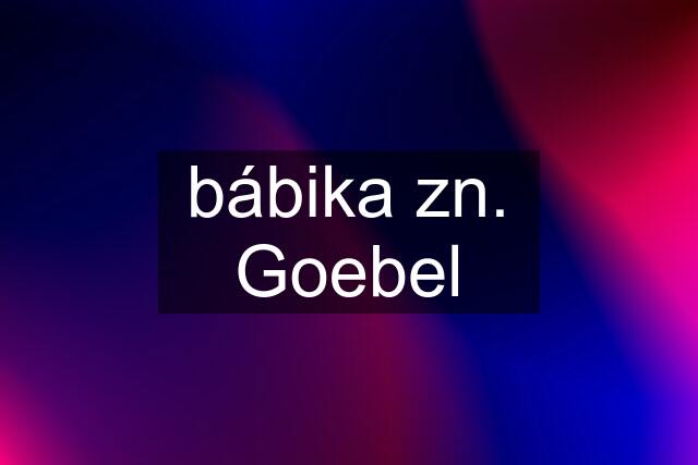 bábika zn. Goebel