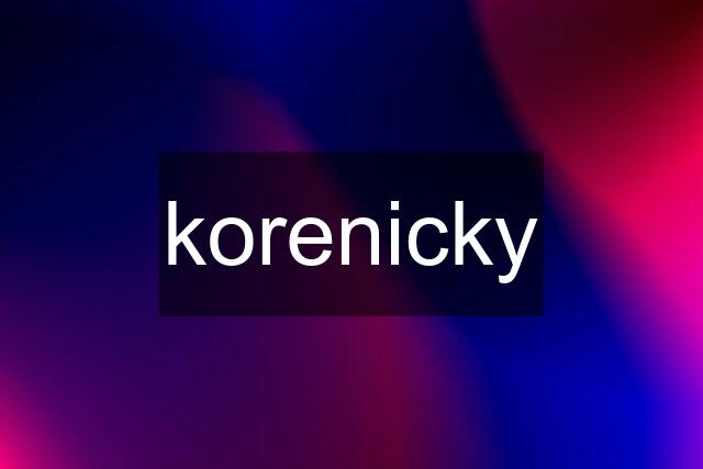 korenicky