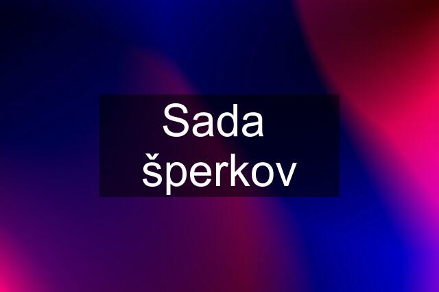 Sada  šperkov