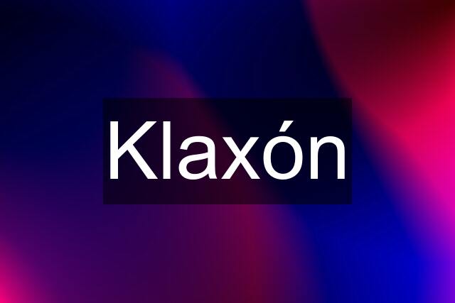 Klaxón