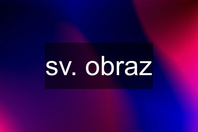 sv. obraz