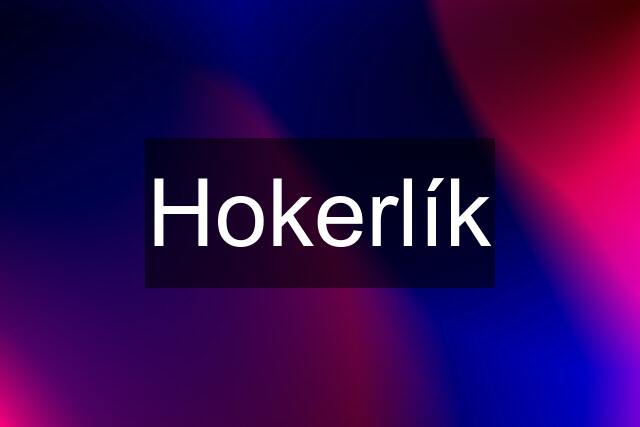 Hokerlík