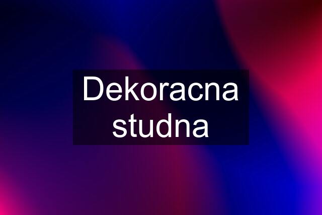 Dekoracna studna