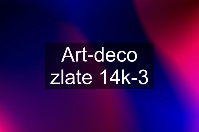 Art-deco zlate 14k-3