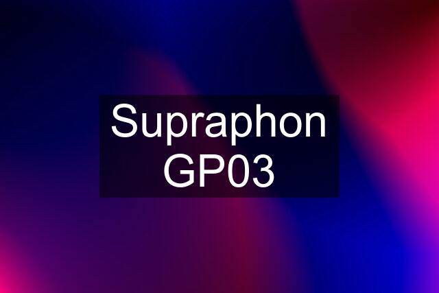 Supraphon GP03