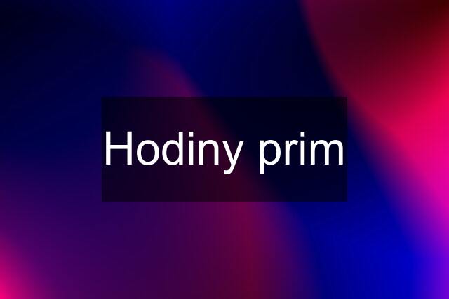 Hodiny prim