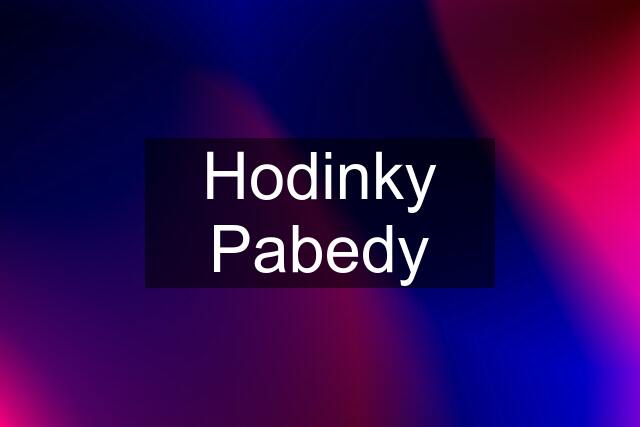 Hodinky Pabedy