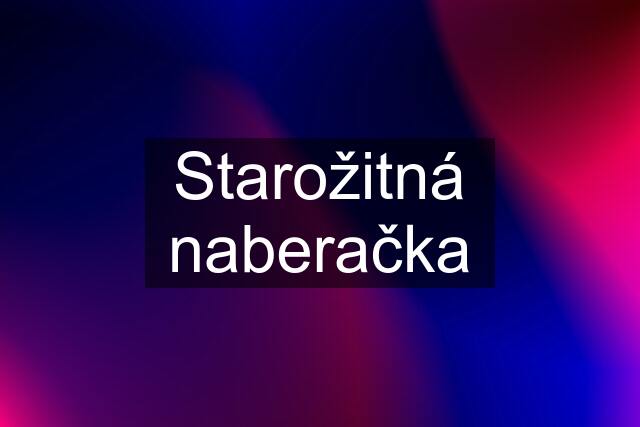 Starožitná naberačka