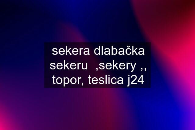 sekera dlabačka sekeru  ,sekery ,, topor, teslica j24