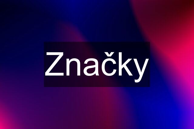 Značky