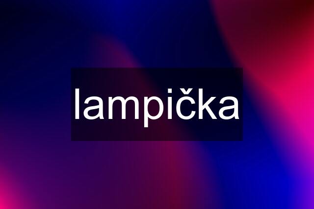 lampička