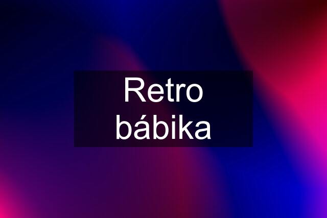 Retro bábika