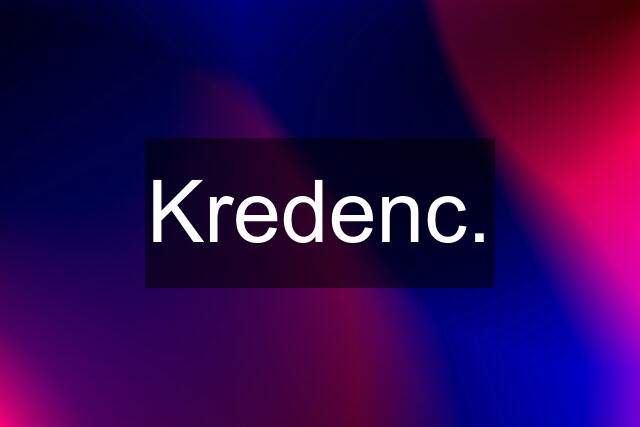 Kredenc.