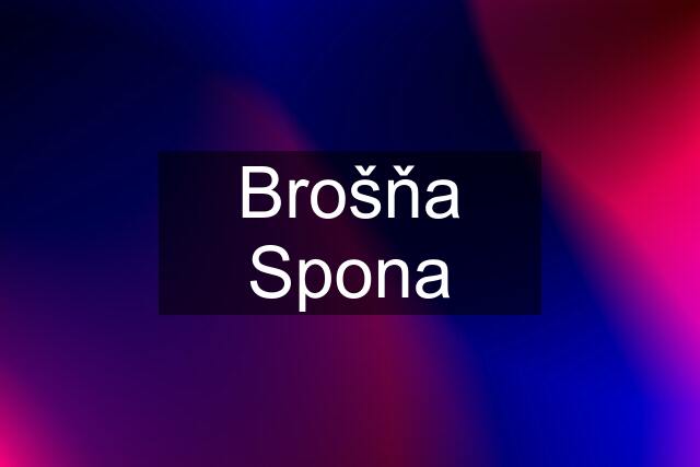 Brošňa Spona