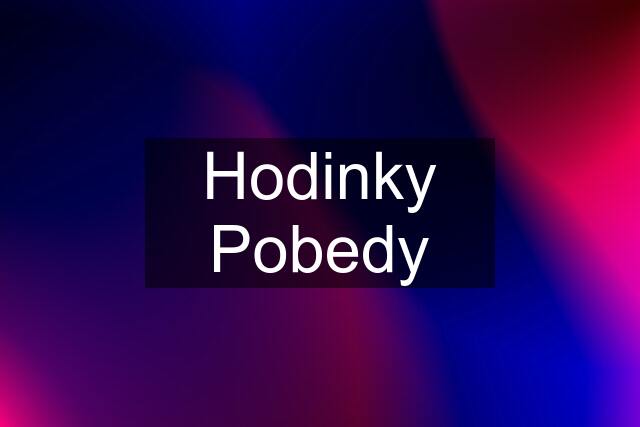 Hodinky Pobedy