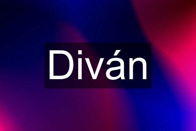 Diván