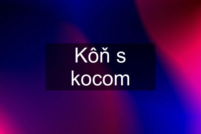 Kôň s kocom