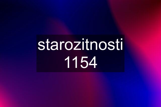 starozitnosti 1154