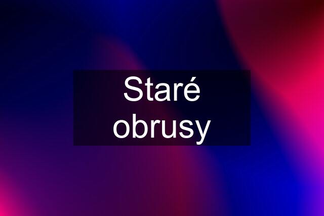 Staré obrusy