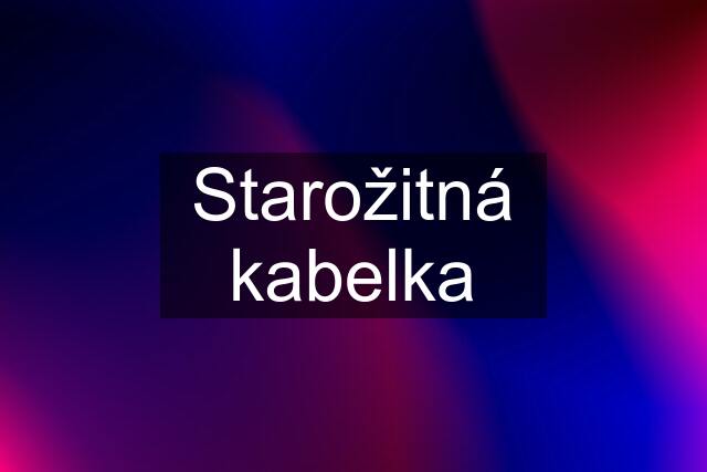 Starožitná kabelka