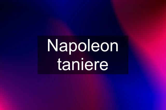 Napoleon taniere