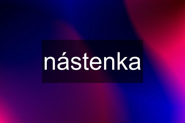 nástenka