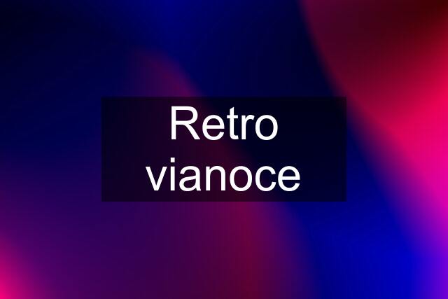 Retro vianoce