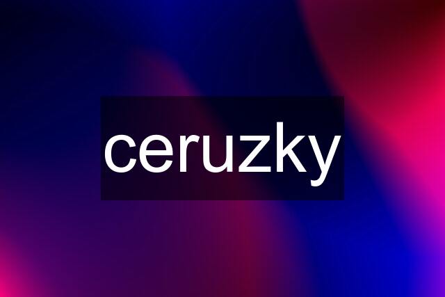 ceruzky