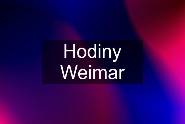 Hodiny Weimar