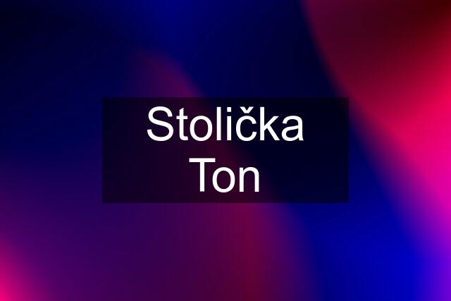 Stolička Ton