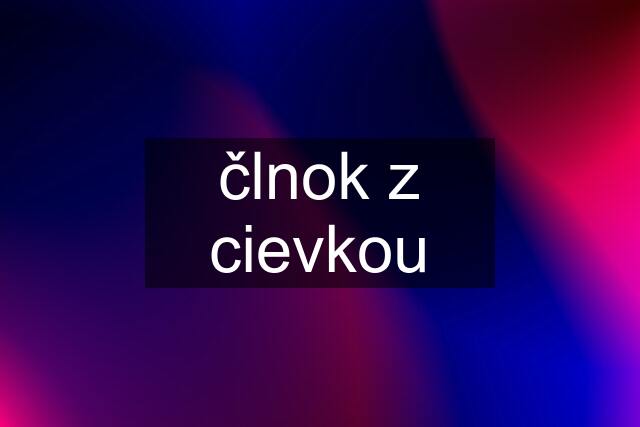 člnok z cievkou