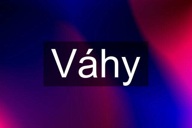 Váhy