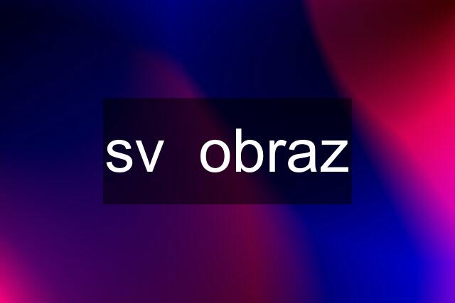 sv  obraz